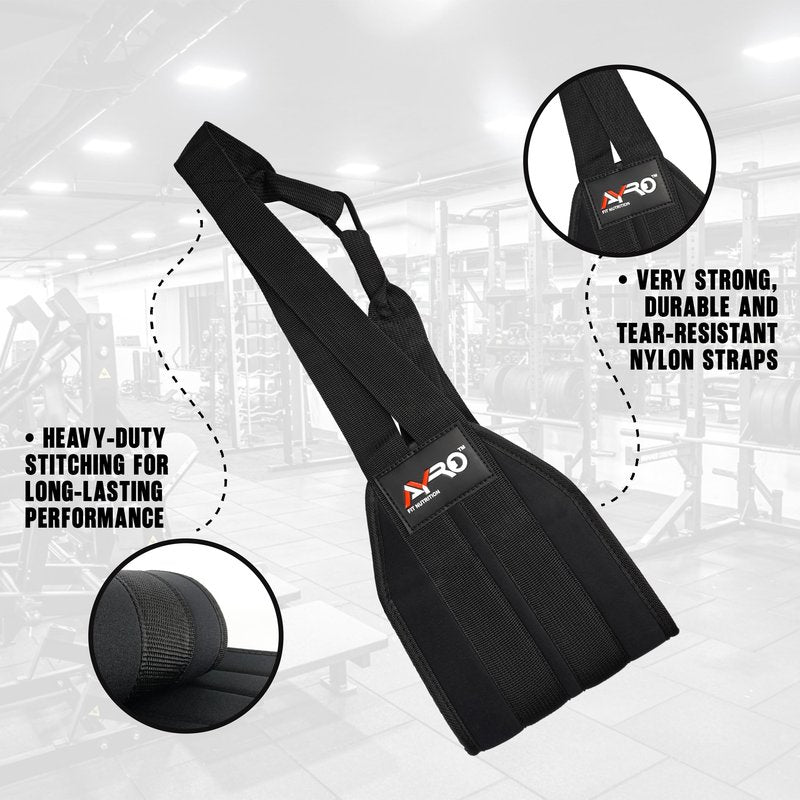 AYRO Fitness Hanging Ab Straps for Pull up Bar, Exercise Straps For Core Strength Training, Abdominal Sling Straps For Ab Swing & Leg Raises, Gym Hang Bar Straps For Men & Women, Abs Equipment For GYM & Home