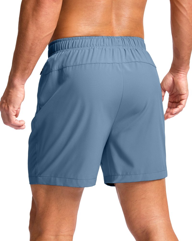 G Gradual Men's Athletic Running Shorts with Zipper Pockets Quick Dry 7"/ 5"/ 9" Workout Gym Shorts for Basketball Hiking(Federalblue,5S)