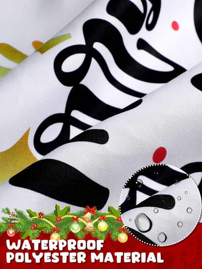 Bencailor 6 Pcs Christmas Aprons with Pockets Adjustable Xmas Kitchen Aprons Waterproof for Cooking Women Men (Xmas Tree,Red and White)