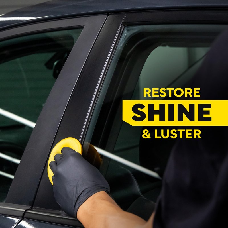 Meguiar's Hyper Dressing, 1 Gallon, Trim Shine For Drivers & Detailers— Car Wash Soap Restores Gloss And Deep Black Look; Use On Plastic And Rubber Trim, Tires, Bumpers And Wheel Wells