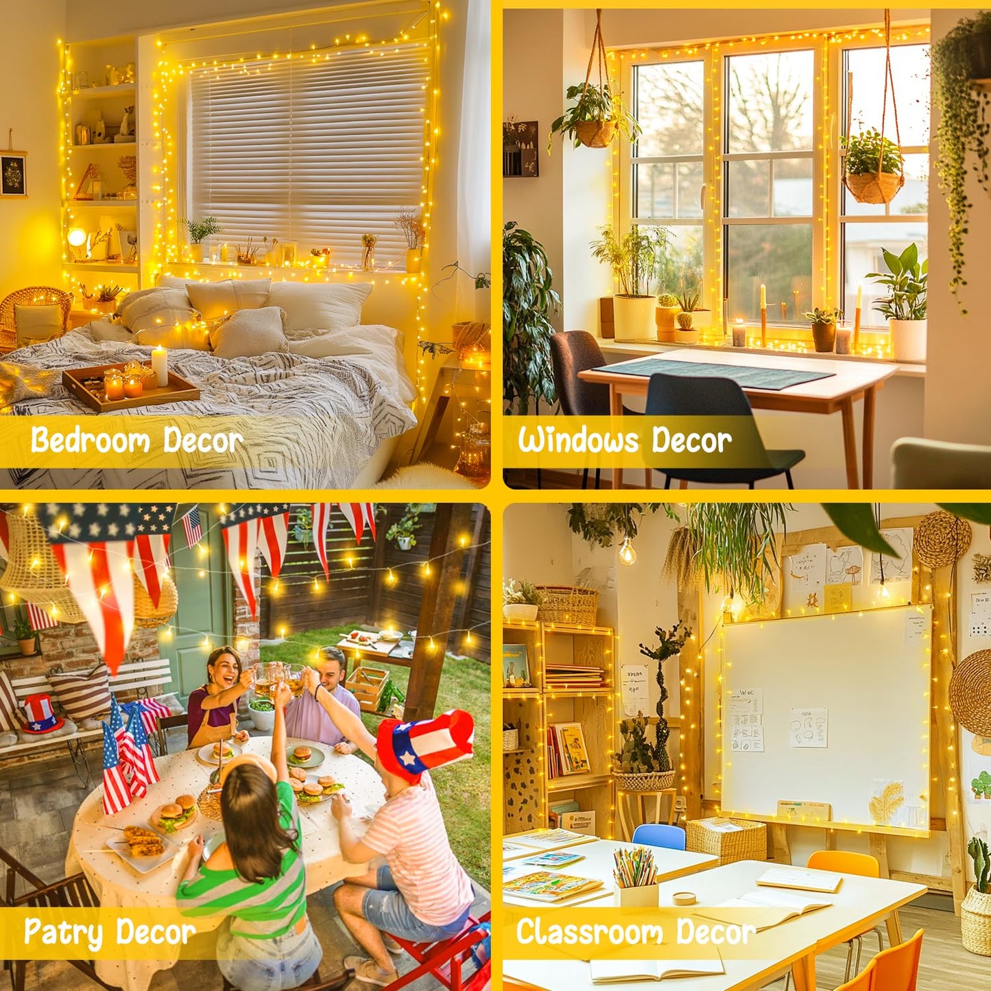 JMEXSUSS 168FT 600 LED Christmas Lights Outdoor Waterproof 8 Modes Indoor String Lights for Outside Warm White Christmas Tree Lights Plug in for Bedroom Wedding Party Holiday Classroom Decorations