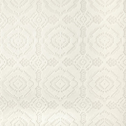 DII Home Essentials 100% Polyester, Machine Washable, Shabby Chic, Vintage Tablecloth or Overlay 63" Round, Vintage Lace Cream