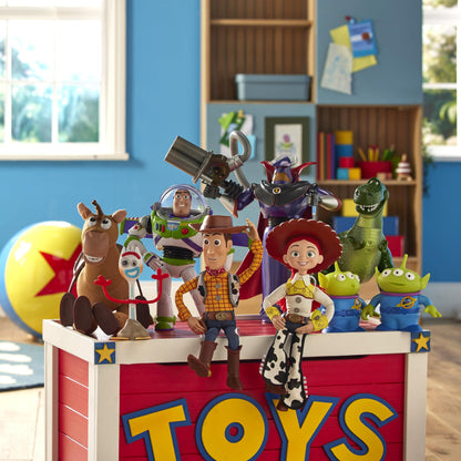 Disney Store Official Buzz Lightyear Interactive Talking Action Figure, Pixar's Toy Story, 36cm/14”, Space Ranger Toy Featuring 15+ English Phrases, Interacts with Other Characters, Ages 3+