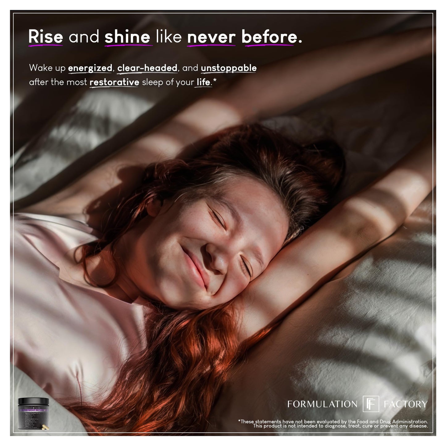 Formulation Factory The Night Before 10-in-1 Midnight Maximizer Sleep Supplement, Magnesium Glycinate, L-Theanine & More, Stress Relief, Relaxation, Recovery, Focus (120 Capsules – 2 Month Supply)