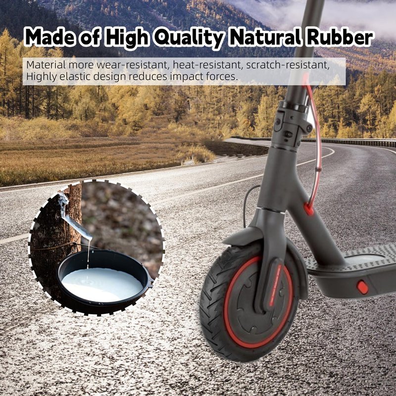 50/75-6.1 scooter tire Replacement, 8.5 Inch Tire and Tube Set,8 1/2×2 Tire and Inner Tubes, for Gotrax Gxl V2/Xiaomi M365/Pro/1S Electric Scooter [Non-Slip] [Shockproof]