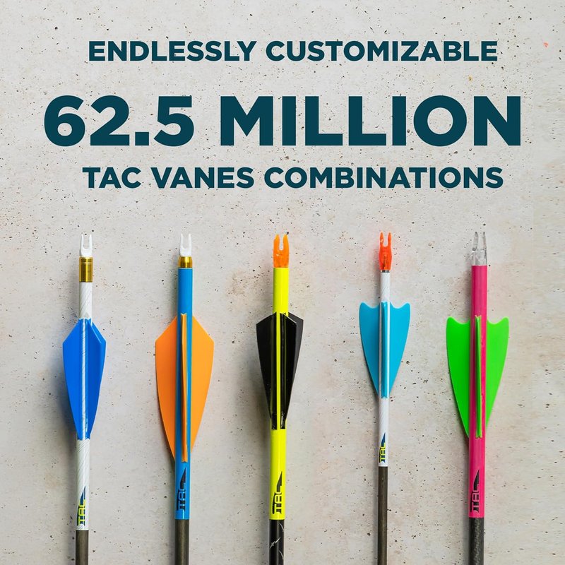 TAC Vanes Driver Hybrid Vanes for Archery Bowhunting | Durable, Lightweight Design