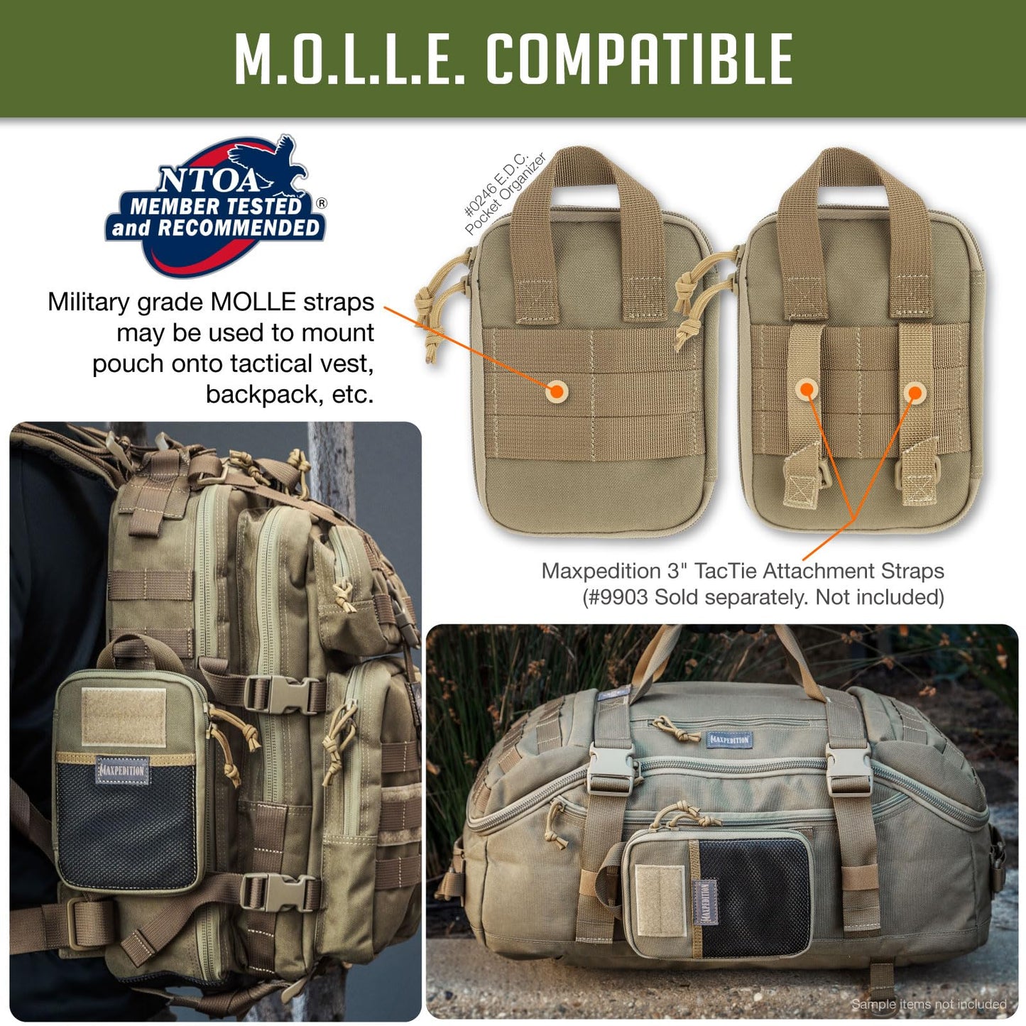 Maxpedition E.D.C. Pocket Organizer (Khaki)