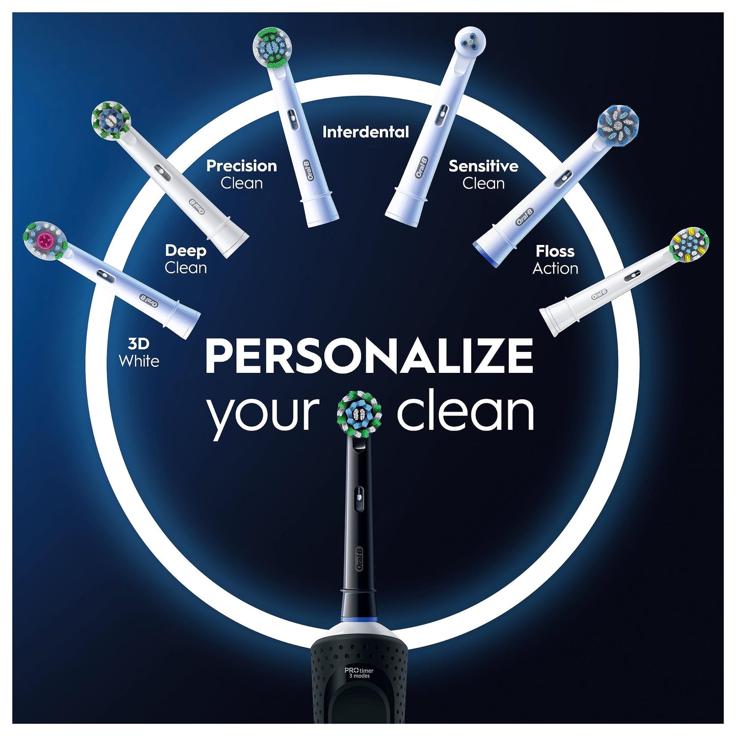 Oral-B Vitality Pro Electric Toothbrushes For Adults, 1 Handle, 1 Toothbrush Head, 3 Modes Including Sensitive Plus + Pro-Expert Toothpaste, 2 Pin UK Plug, Black