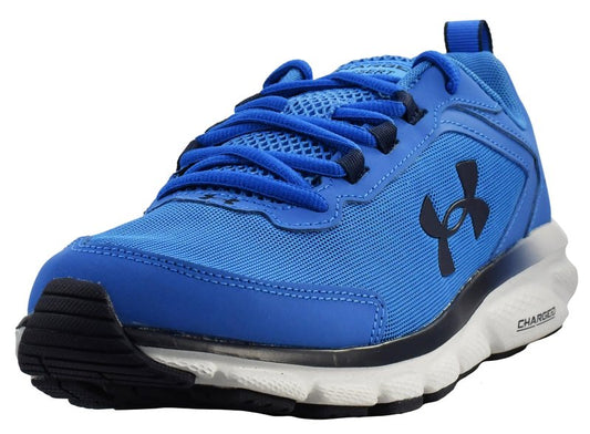 Under Armour Men's Charged Assert 9 Running Shoe, Victory Blue/Halo Grey, 12 M
