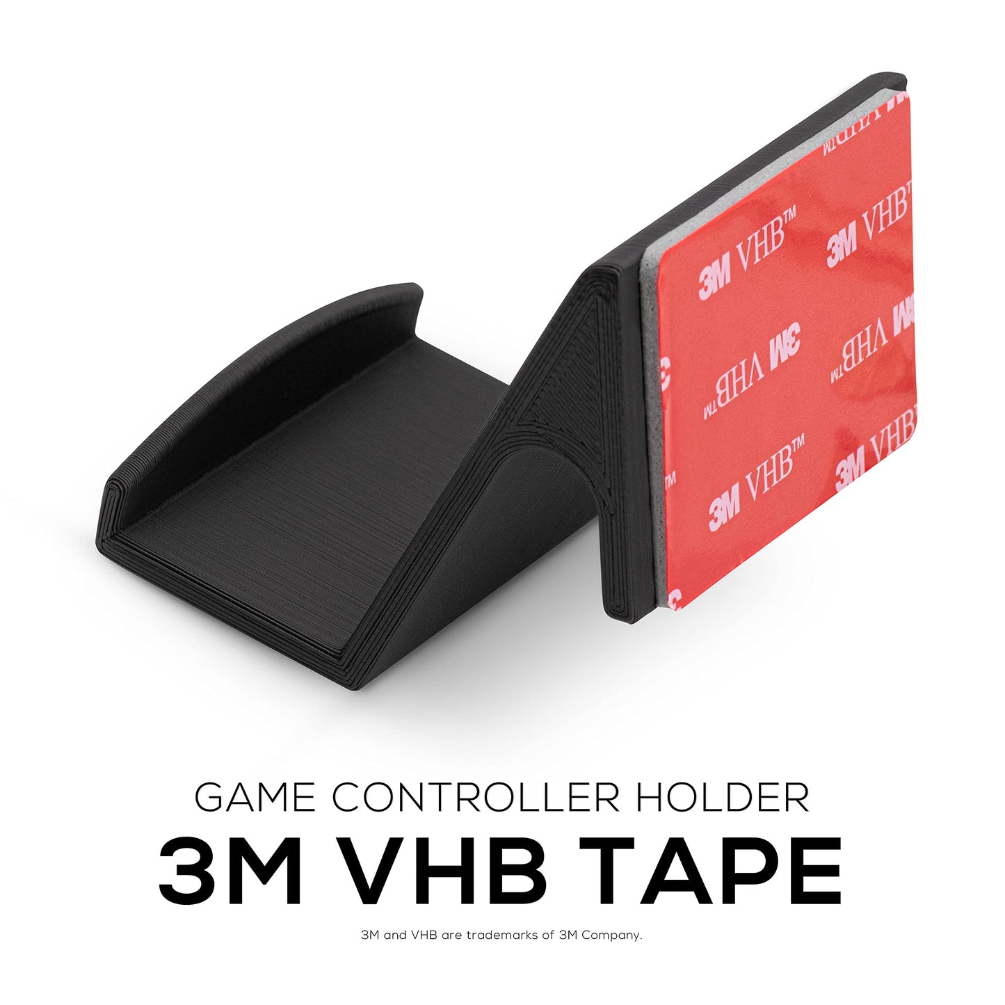 BRAINWAVZ Game Controller Holder Wall Mount Stand (4 Pack) For XBOX, PS5, SERIES X, ONE, PS4, PS3, SWITCH, NINTENDO, PC & MORE, Fits Latest & Retro Gamepads, Stick On, Easy To Install, UGC1