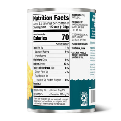 Amazon Grocery, Canned Whole Kernel Corn, 15.25 Oz (Previously Amazon Fresh, Packaging May Vary)