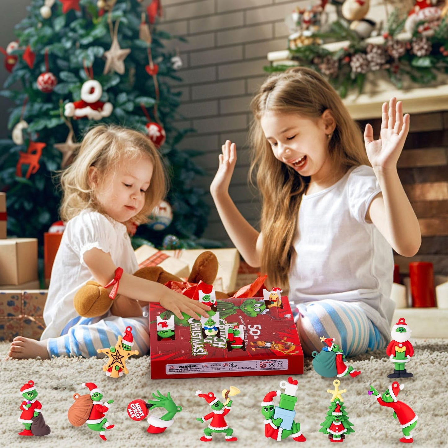 Christmas Advent Calendar 2025, 24 Day Countdown Calendar with 24 Pcs Doll Collectible for Kids Adult Teens