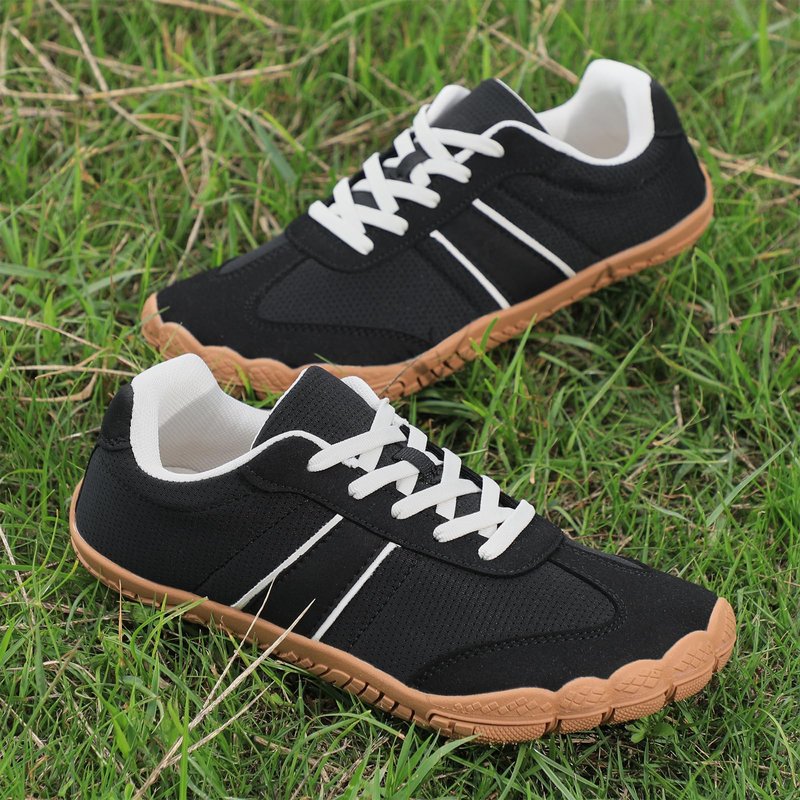 Grand Attack Barefoot Shoes Women,Wide Toe Box Minimalist Zero Drop Walking Shoes Lightweight Cross Training Trail Running Wrestling Weightlifting Fitness Barefoot Gym Sneakers Blackk Size 9