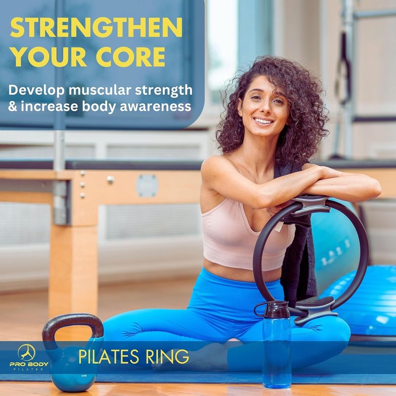 ProBody Pilates Fitness Circle - 14-Inch Ring for Toning Inner Thighs, Arms & Core