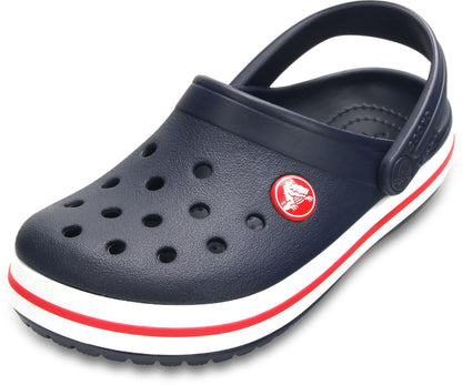 Crocs Unisex Kids Clogs, Navy Red, 9 UK Child