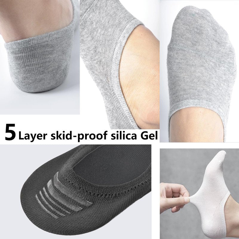 DIBAOLONG No Show Socks Womens Low Cut Ankle Short Anti-slid Athletic Running Casual Invisible Liner Socks for Women