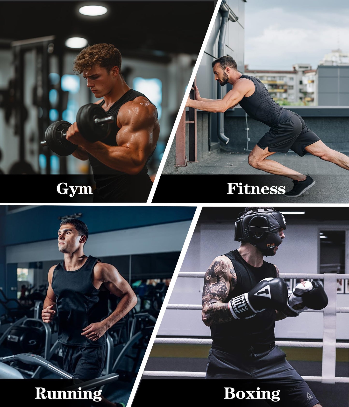 FUXERT Sauna Vest for Men Waist Trainer Sauna Shirt for Men Zipper Sweat Belt Tank Top for Belly Fat(SOBK L/XL)