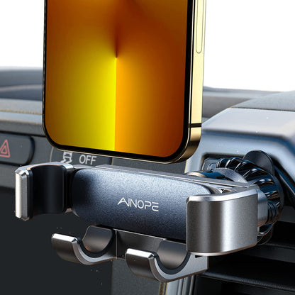 AINOPE Car Phone Holder Air Vent - [2025 Gravity Design] [Ultra Stable] Phone Holder for Car Air Vent, Universal Phone Mount for iPhone 16 Pro Max, Galaxy S25 Ultra, 4.0''-7.0'' Mobile Phone