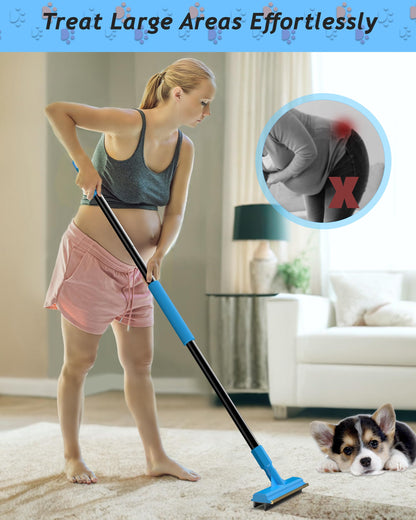 Carpet Rake for Pet Hair Removal,Adjustable Handle Carpet Rake Cat Dog Hair Remover,Reusable Carpet Scraper Dog Cat Deep Hair Cleaner Remover Tool for Rugs, Mats, Couch, Furniture (57'' Extra Large)