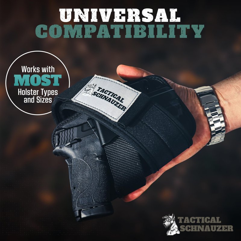 Tactical Schnauzer Concealed Carry Gun Belt | Use Your Own IWB Holster for Secure Retention and Safe Trigger Guard Protection - Concealed Carry for Men & Women