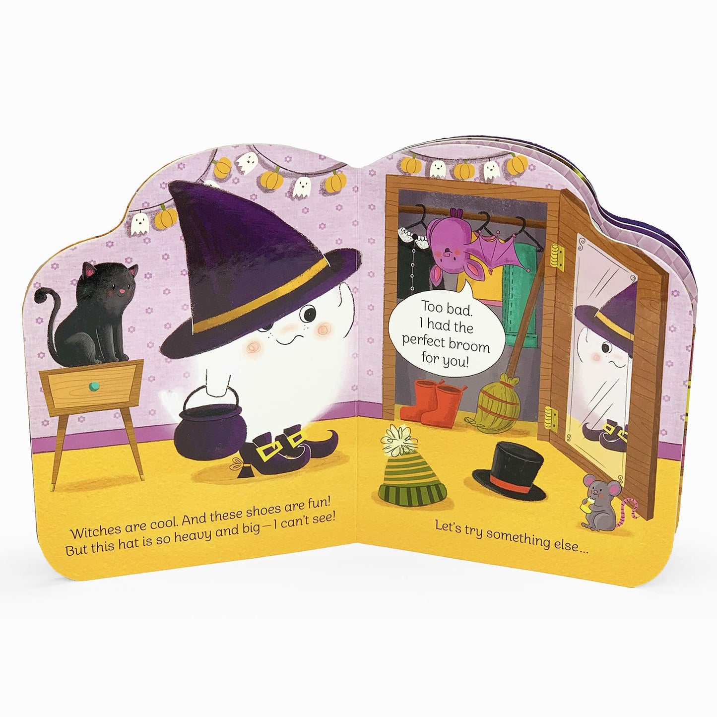 Funny Little Ghost - Halloween Ghost-Shaped Board Book