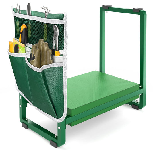 FLINTER 10.2" Wider Garden Kneeler and Seat, Heavy Duty Thick Gardening Bench for Kneeling and Seat - Garden Kneelers for Seniors, Gardening Stools for Women, Grandparents, Gardeners