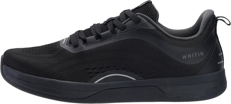 WHITIN Women's Zero Drop Wide Toe Box Road Running Shoes Width Size 11 Lightweight Slip Resistant Tennis Training Walking Sneaker Female 43 All Black