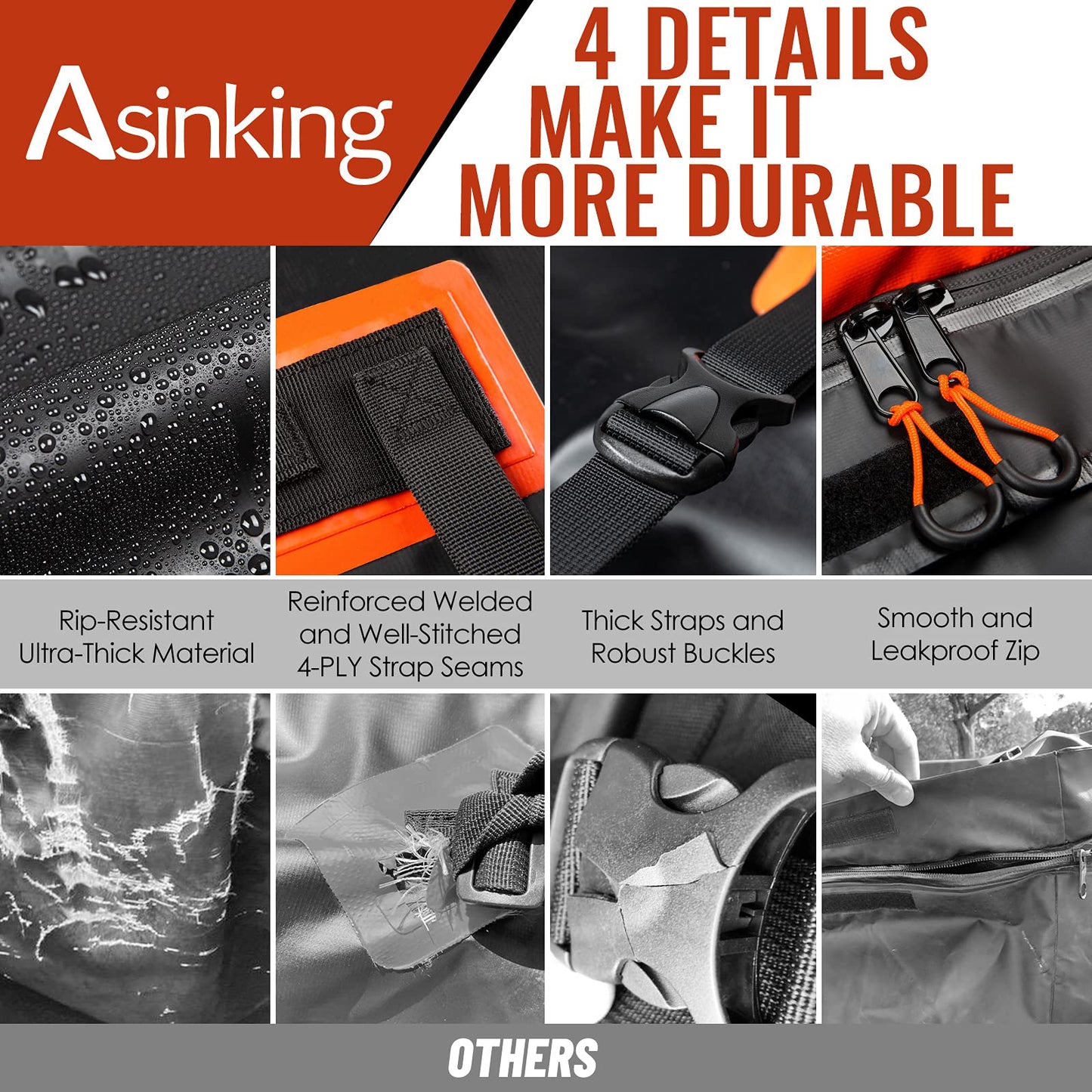 Car Rooftop Cargo Carrier - 21 Cubic Feet, 100% Waterproof Heavy Duty 840D Car Roof Bag for All Vehicles with/Without Racks - Anti-Slip Mat, 6 Door Hooks, Storage Bag, 2 Extra Straps