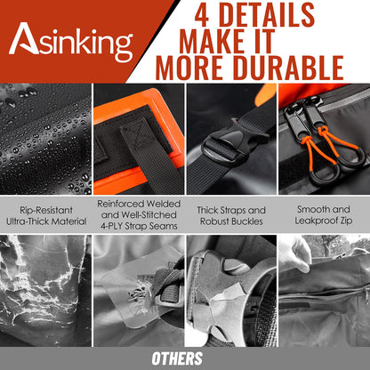 Car Rooftop Cargo Carrier - 21 Cubic Feet, 100% Waterproof Heavy Duty 840D Car Roof Bag for All Vehicles with/Without Racks - Anti-Slip Mat, 6 Door Hooks, Storage Bag, 2 Extra Straps