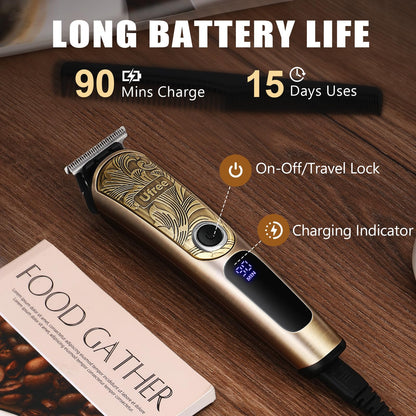 Ufree Gifts for Men, Beard Trimmer with Charging Stand, IPX7 Waterproof Electric Razor Shavers for Men, Clippers for Hair Cutting, Mens Grooming Kit for Mustache Nose Facial Body