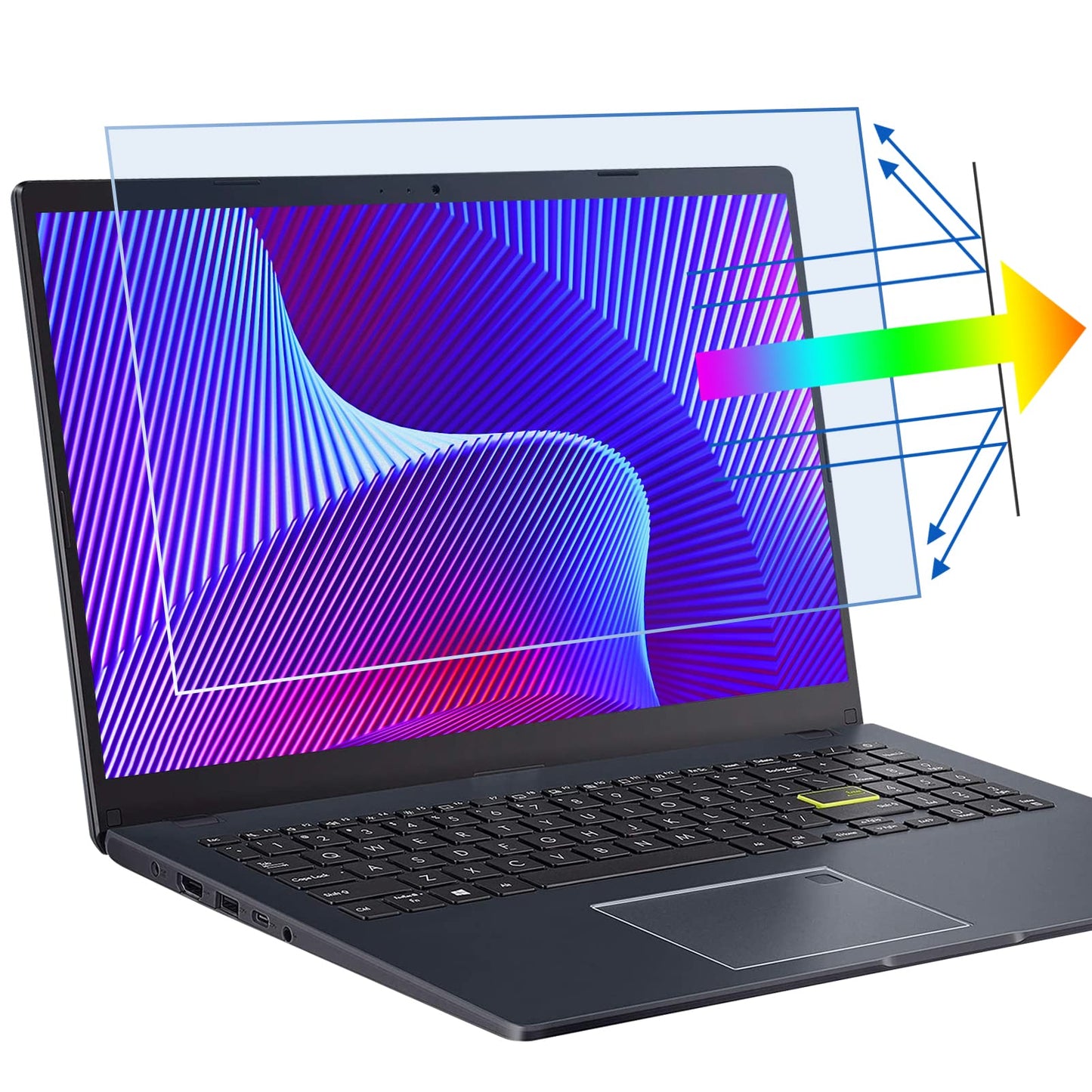 2 Pack 15.6 inch (1920x1080P) Laptop Blue Light Screen Protector, Eye Protection Anti-Scratch and Anti-Glare Screens for Laptops 15.6’’ with 16:9 Aspect Ratio