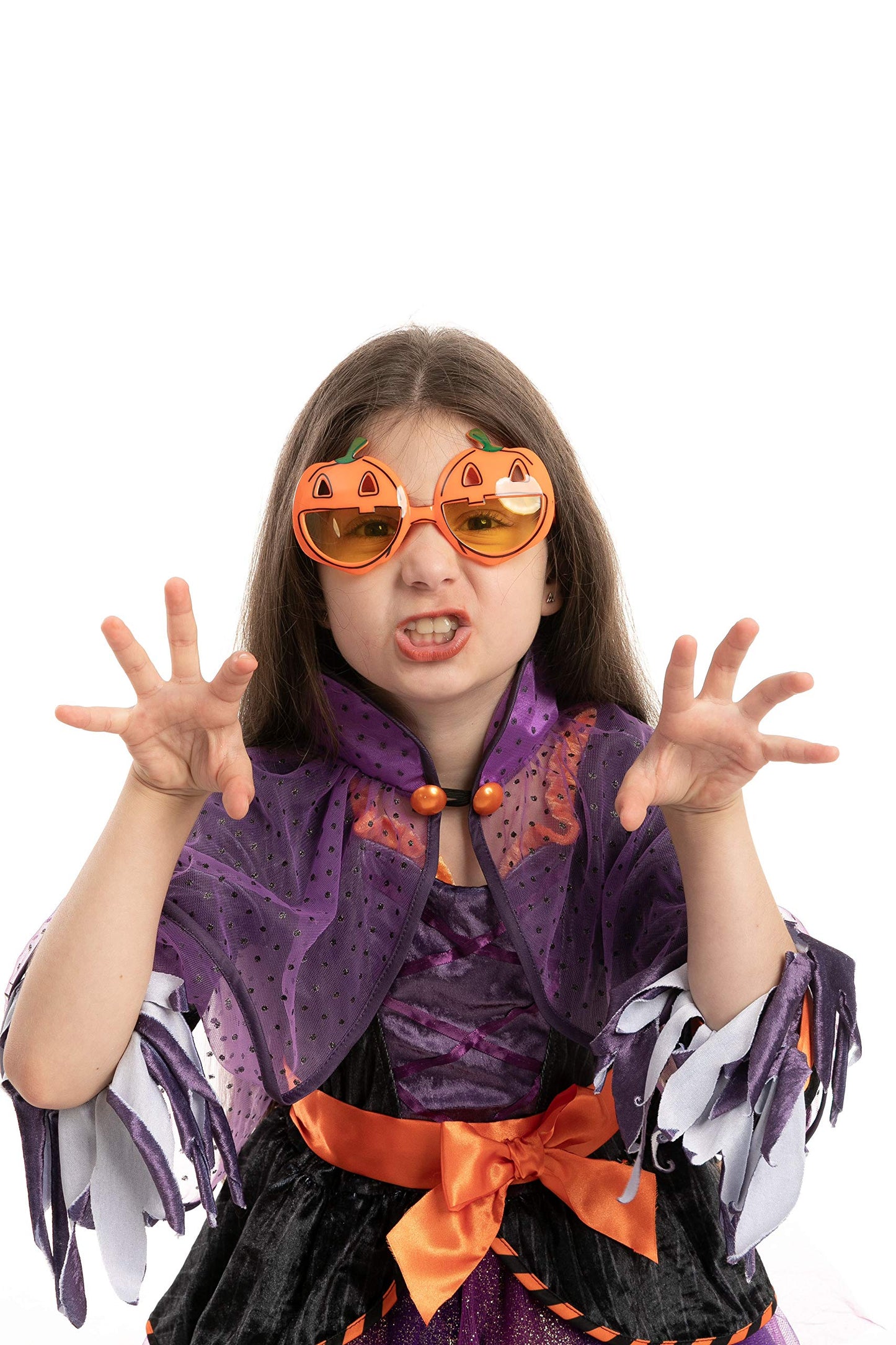 JOYIN 8 PCS Halloween Party Glasses for Kids, Funny Fake Sunglasses with Pumpkin Eyeball Design, One Size Terrifier Disguise Eyeglasses for Dress up Costume Accessories, Photo Booth Props Sunglasses