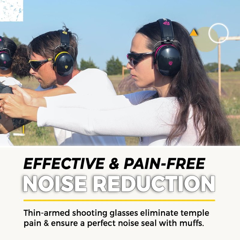 High-Performance Shooting Earmuffs & Eye Protection Glasses | Ultimate Comfort & Safety