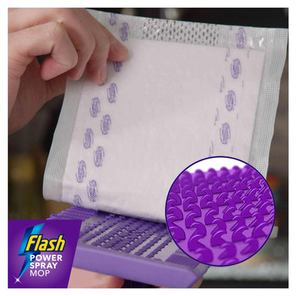 Flash Power Spray Mop Absorbing Pad Refills, Flash Mop Refill Pads, White, 64 Wipes (16x4), Flash Power Mop