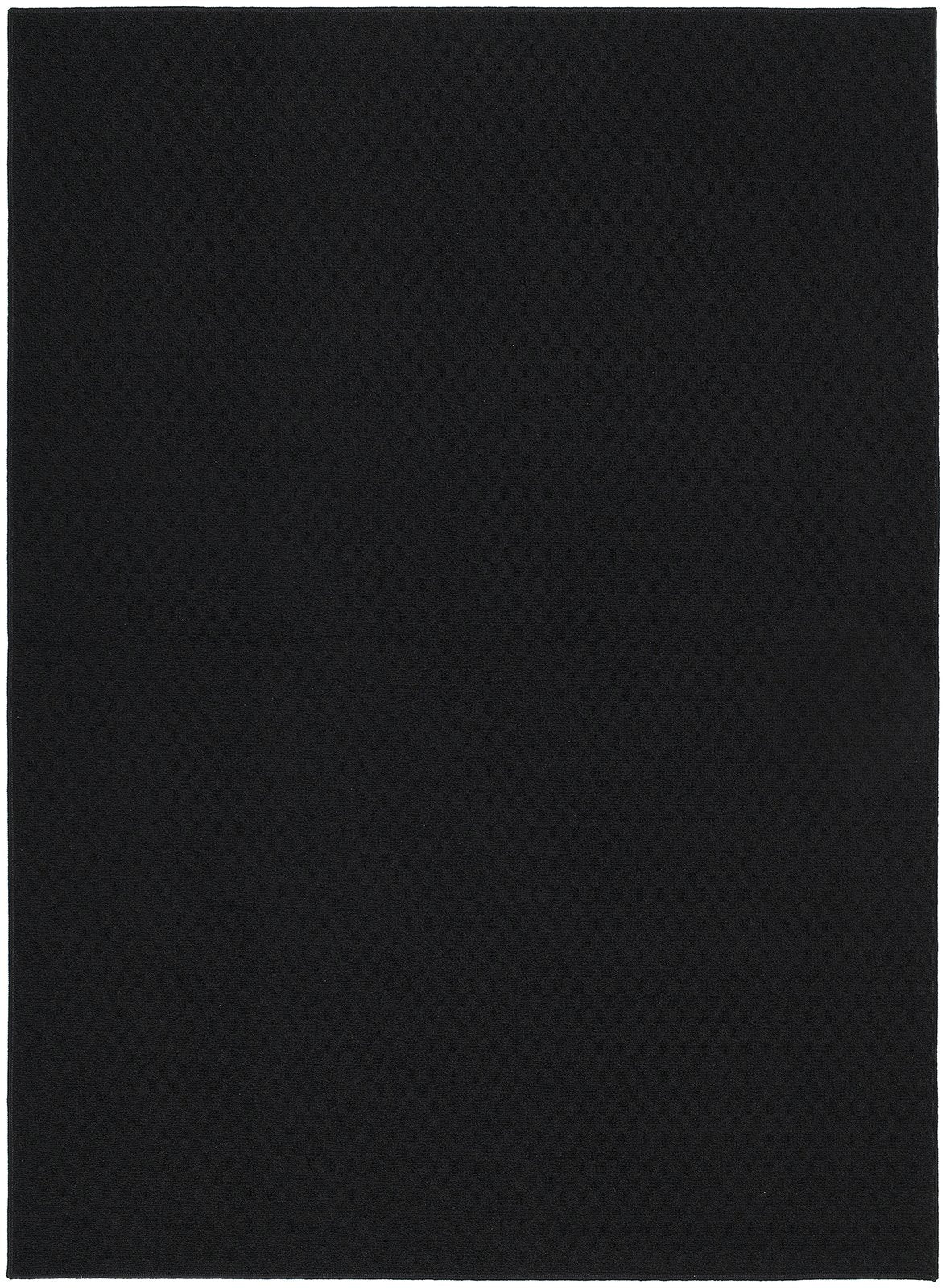 Garland Rug Town Square Black 8' x 10' Non Slip Area Rug for Living Rooms & Hallways, Stylish & Durable for High-Traffic Areas