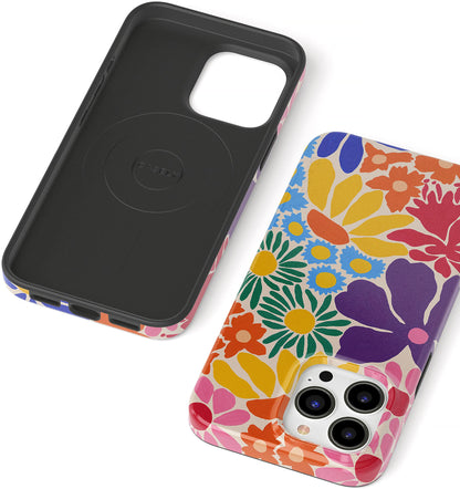 Casely iPhone 13 Pro Case | Fit Check | Neutral Checkerboard | Compatible with MagSafe | Classic Ultra Slim Design