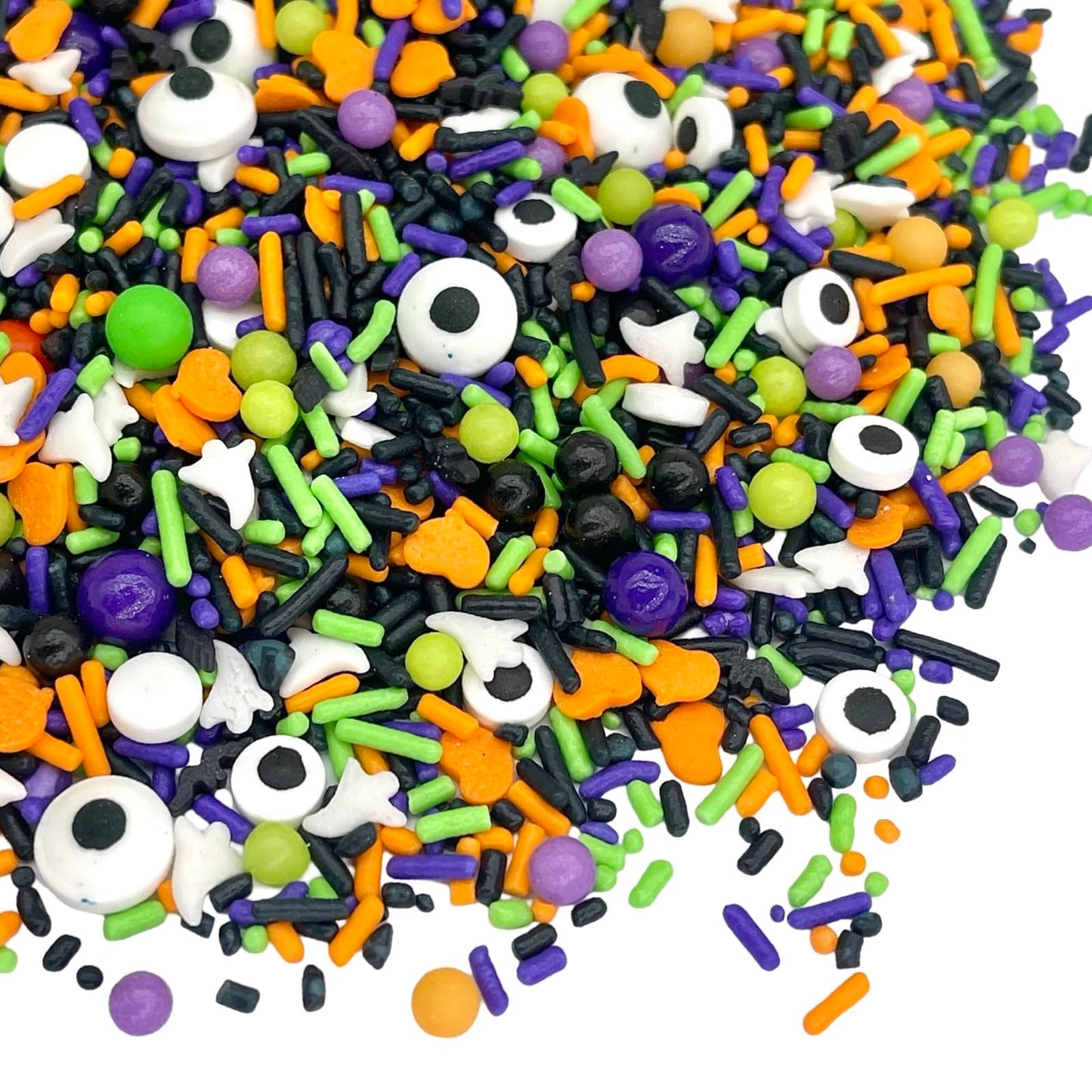 Manvscakes Halloween Sprinkles - Sprinkles For Cake Decorating, Edible Themed Sprinkles For Cookie Decorating, Chocolate Desserts, Cupcakes, Ice Cream, Caramel Apples, Ghost and Pumpkin Sprinkles 8oz