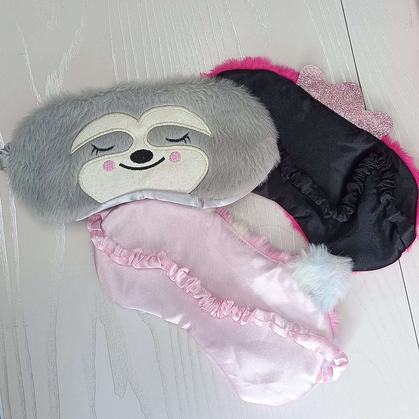 Cute Animal Sleeping Mask Soft Plush Blindfold Cute Rabbit Panda Koala Eye Cover Eyeshade for Kids Teens Girls Women (Flamingo)