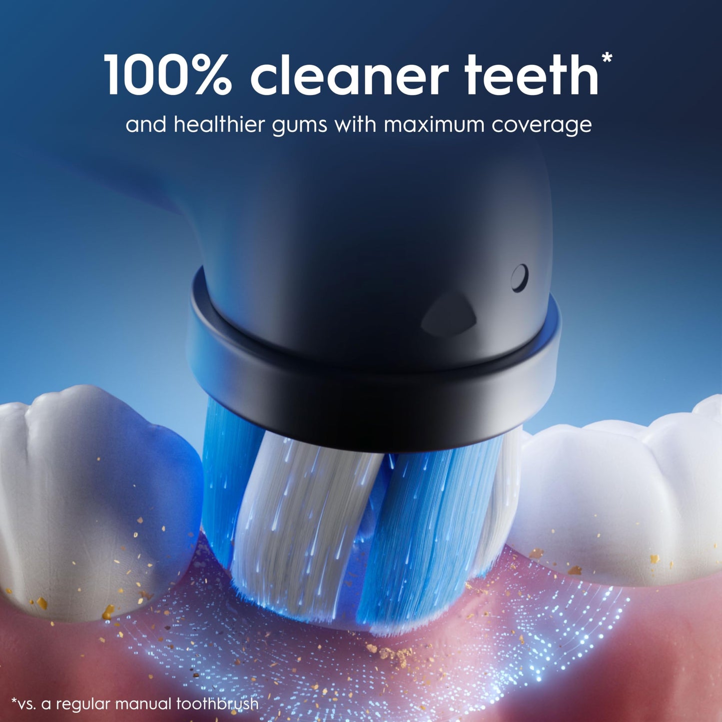 Oral-B iO6 Electric Toothbrushes For Adults, 1 Toothbrush Head, 5 Modes with Teeth Whitening, UK 2 Pin Plug, Black Lava, Travel Case Colour May Vary