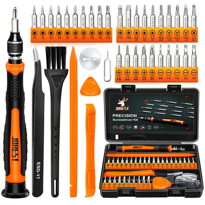 JOREST 38Pcs Small Precision Screwdriver Set with Torx T5, T6, Y00, Mini Repair Tool Kit for Macbook, Computer, Laptop, iPhone, PS4 PS5, Xbox, Switch, Eyeglasses, Watch, Ring Doorbell, Electronic, etc