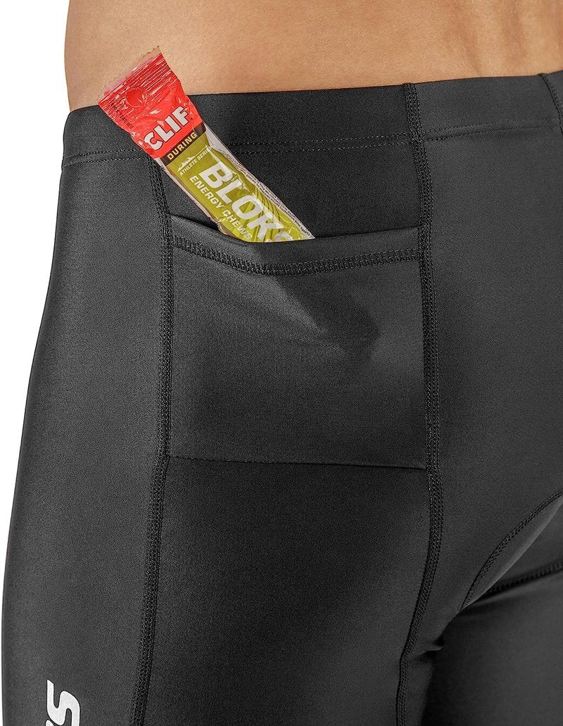 SLS3 Triathlon Shorts Mens – Tri Shorts Mens – 2 Pockets FRT – Designed by Athletes for Racing (Storm Wave, Medium)