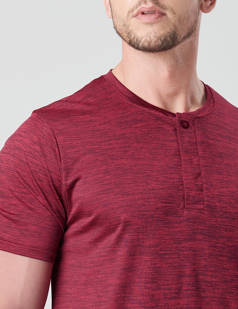 3 Pack: Mens Polo Shirts, Business Casual Golf Henley Work Shirts for Men, Collarless Short Sleeve Stylish Athletic Tshirts (Set 2, Medium)
