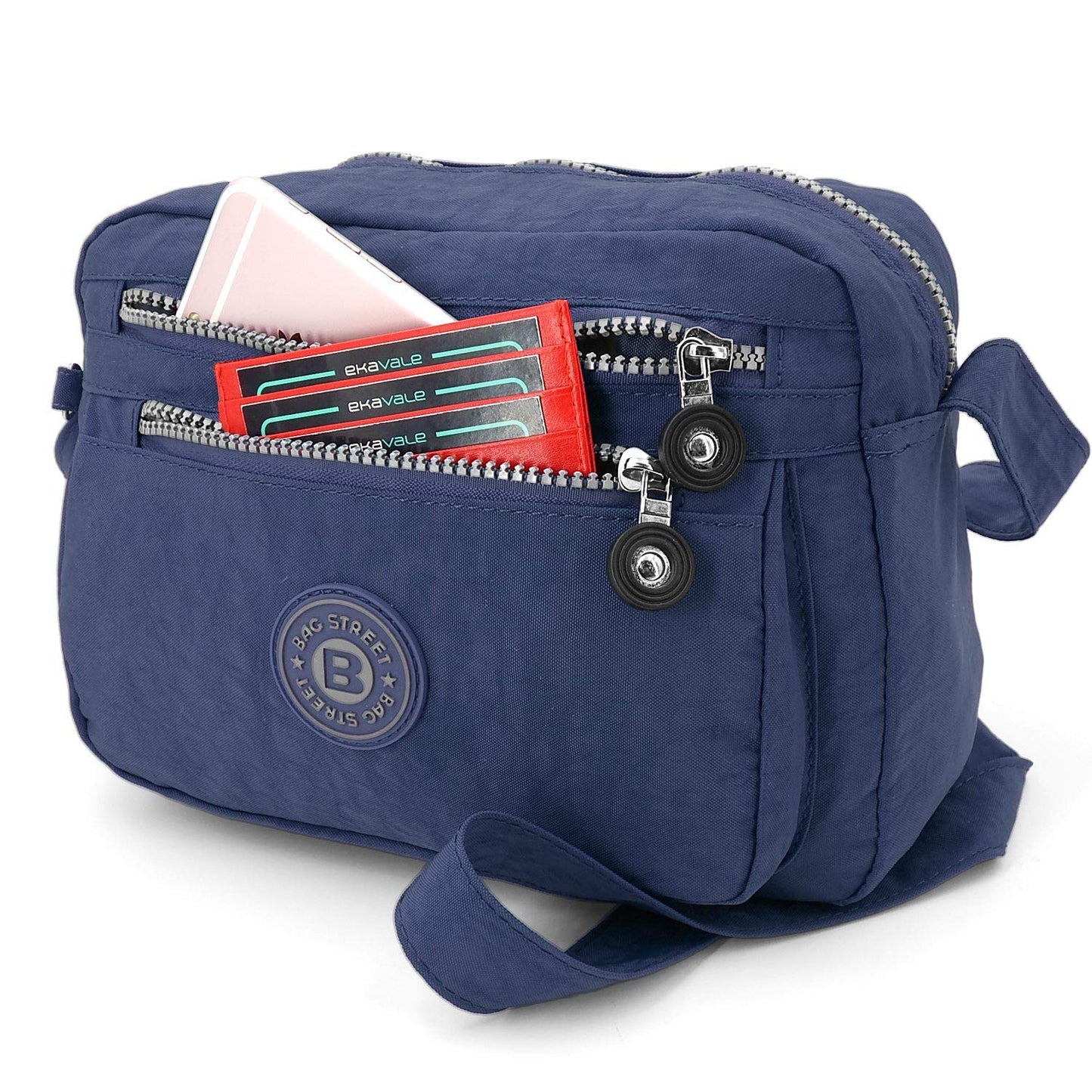 ekavale - Small Shoulder Bag Made of Water-Repellent Nylon - Handbag for Women & Girls - Crossbody Bag - Lightweight Shoulder Bag