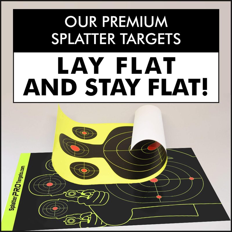 12x18 Splatter Targets. Shots Burst with a Bright Splatter Upon Impact. Instantly See Your Shots. (10)