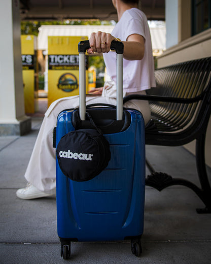 Cabeau Evolution Travel Neck Pillow Bag Compact Carrying Case, Compresses Pillow to Half its Original Size - Quick-Release Clasp Attaches to Luggage, Backpacks, and Purse