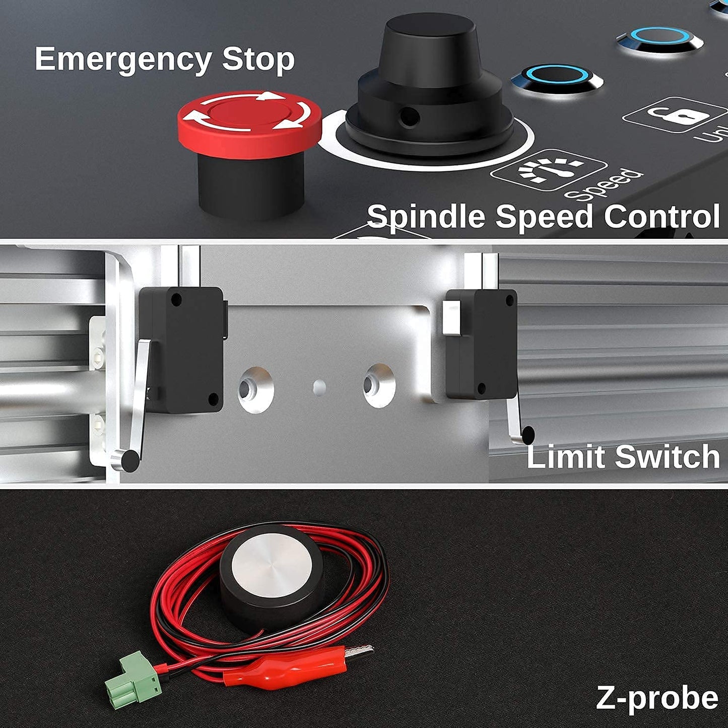 Genmitsu CNC Router Machine PROVerXL 4030 for Wood Metal Acrylic MDF Carving Arts Crafts DIY Design, 3 Axis Milling Cutting Engraving Machine, Working Area 400 x 300 x 110mm (15.7''x11.8''x4.3'')