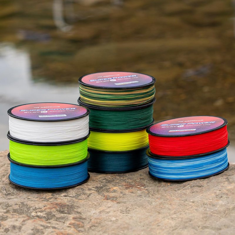 KastKing SuperPower Braided Fishing Line - Abrasion Resistant, Zero Stretch | Smaller Diameter, 300 Yards