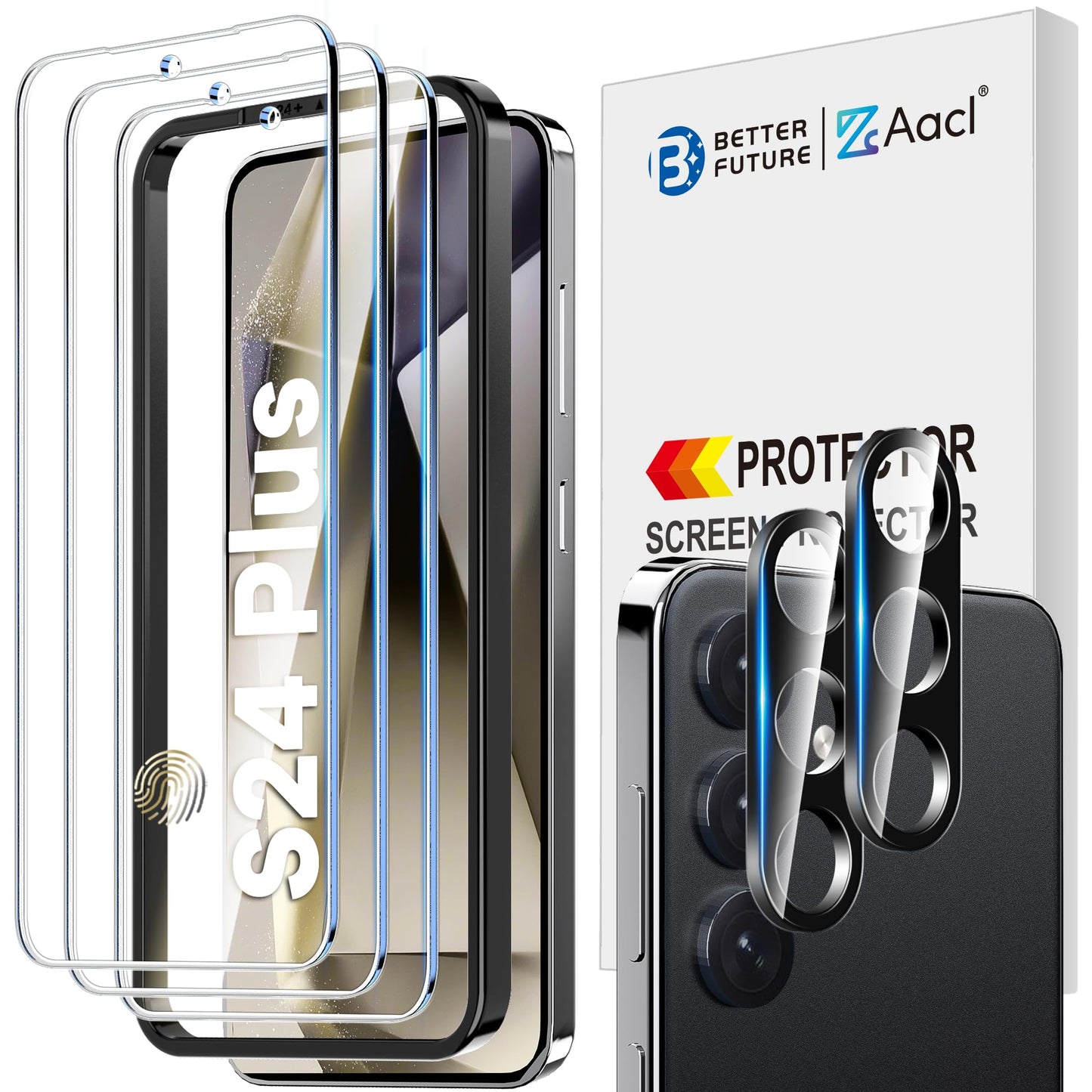 AACL 3-Pack for Samsung Galaxy S25 Ultra Screen Protector Tempered Glass, 9H Glass for S25 Ultra Screen Protector 5G, [Fast Alignment Tool] [Bubble Free] [6.9 Inch]