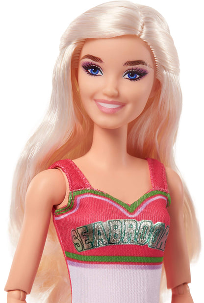 Mattel Disney’s Zombies 2, Addison Wells Doll (11.5-inch) wearing Cheerleader Outfit and Accessories, 11 Bendable “Joints,” Great Gift for ages 5+