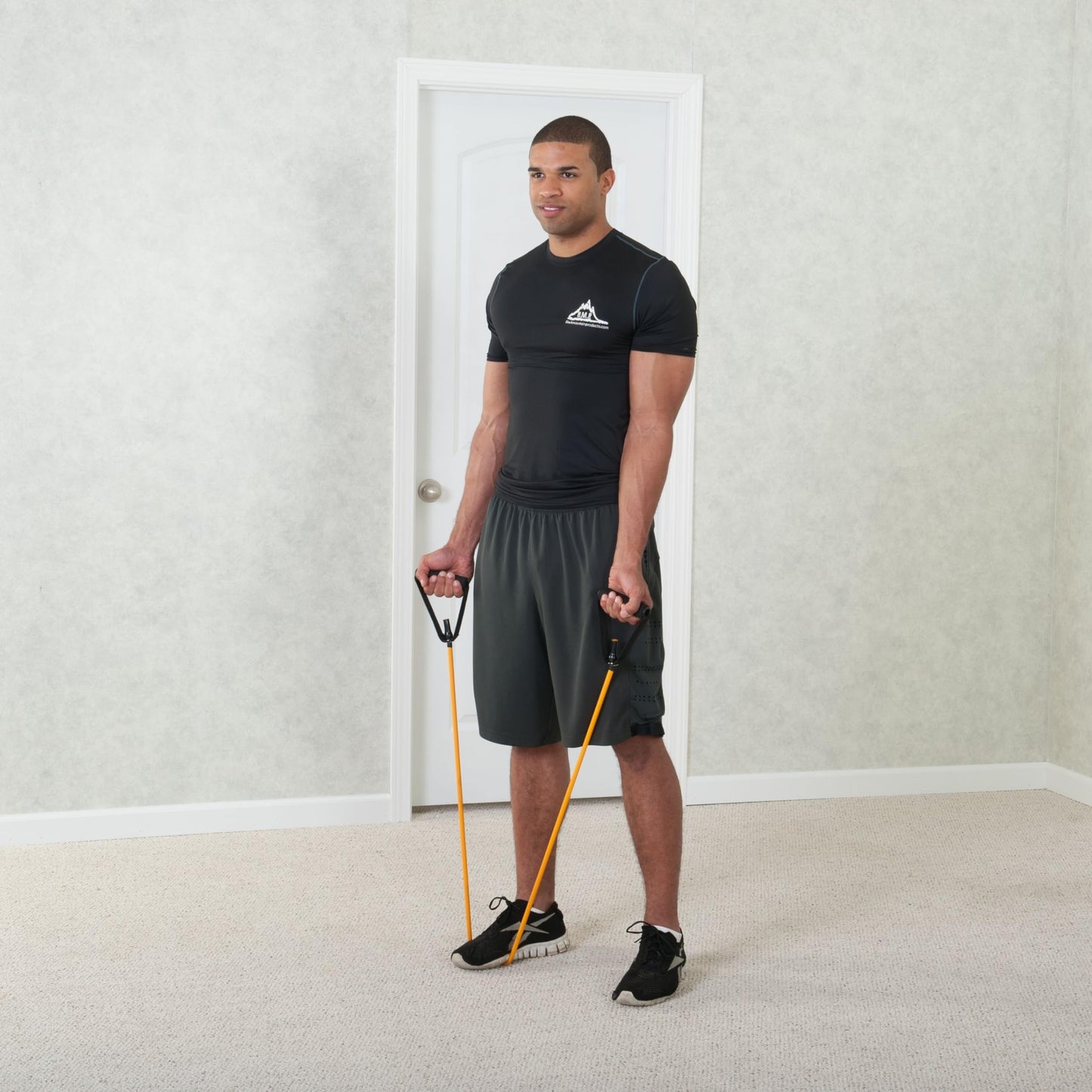 Black Mountain Products Single Resistance Band - Door Anchor and Starter Guide Included